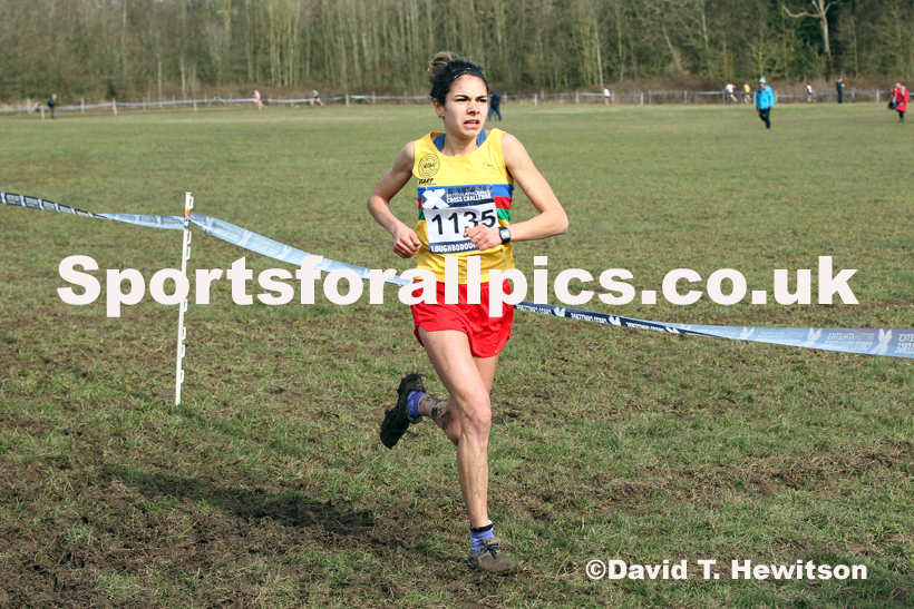 Senior women, 2020 British Athletics Inter Counties Cross Country Champs., Prestwold Hall, Loughborough. Photo: David T. Hewitson/Sports for All Pics